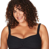 Artesands Aria Botticelli Twist Front C-DD Cup Bikini Top - Black