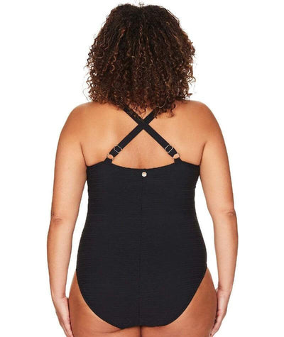 Artesands Aria Botticelli Twist Front C-DD Cup One Piece Swimsuit - Black Swim