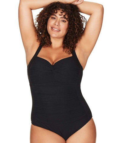 Artesands Aria Botticelli Twist Front C-DD Cup One Piece Swimsuit - Black Swim