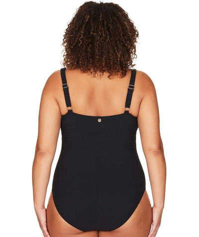 Artesands Aria Botticelli Twist Front C-DD Cup One Piece Swimsuit - Black Swim