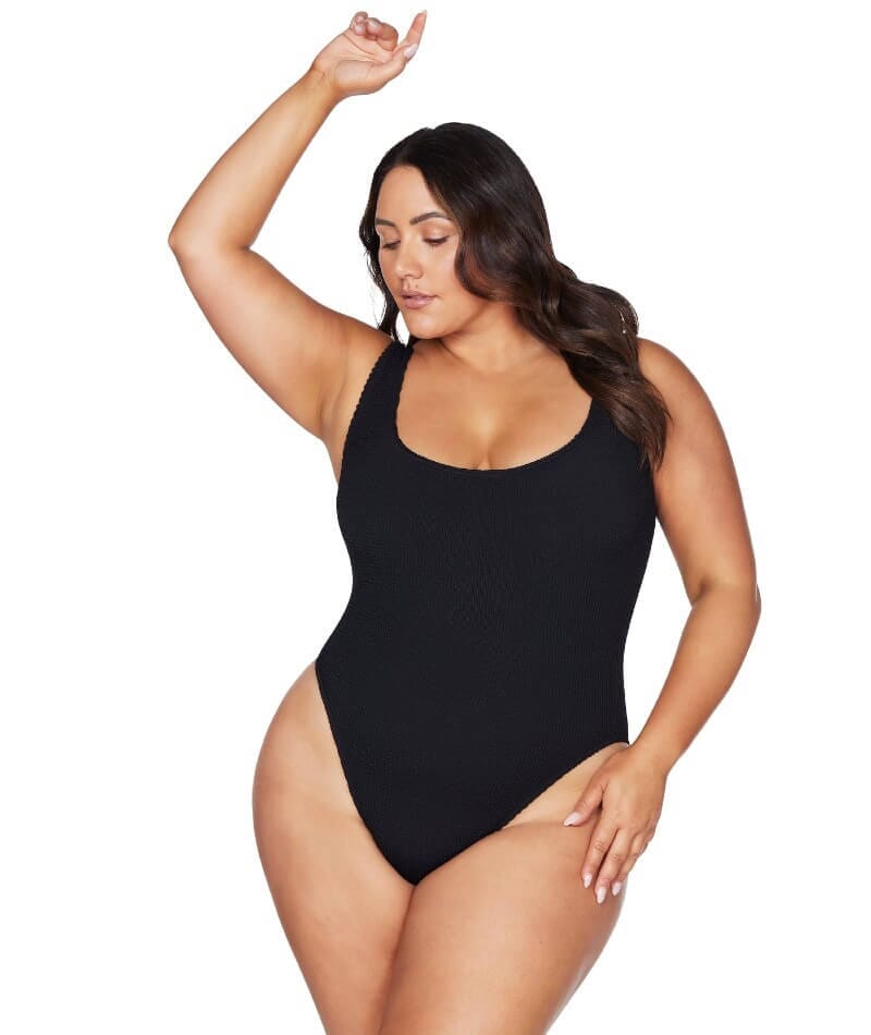 Artesands Arte Eco Kahlo One Size One Piece Swimsuit - Black Swim