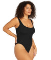 Artesands Arte Eco Kahlo One Size One Piece Swimsuit - Black Swim