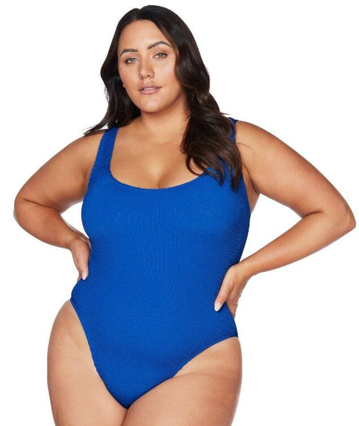 Artesands Eco Kahlo One Size One Piece Swimsuit - Blue - Curvy Bras
