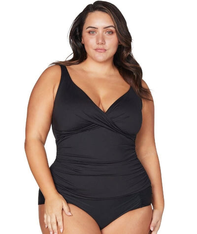 Artesands Hues Delacroix D-G Cup Wire-free Tankini Top - Black Swim