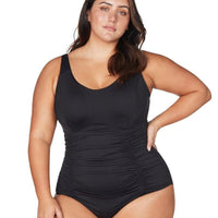 Artesands Hues Raphael Underwire E-F Cup One Piece Swimsuit - Black