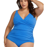 Artesands Nefertiti Delacroix Cross Front D-G Cup One Piece Swimsuit - Blue