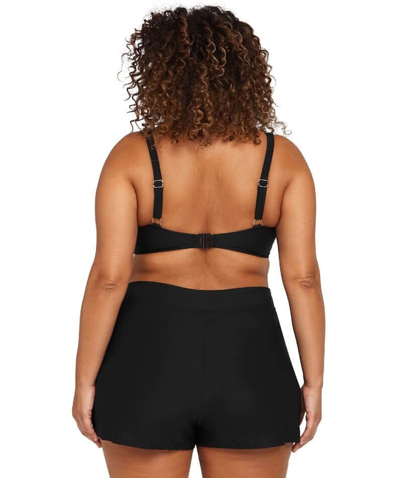 Artesands Recycled Hues Delacroix High Waist Swim Short - Black Swim