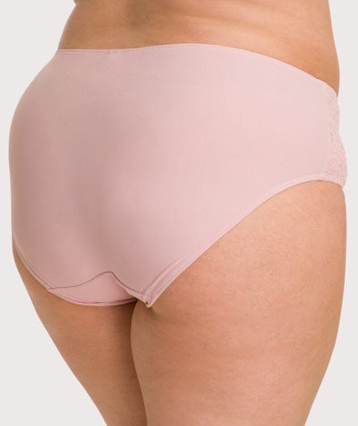 Ava & Audrey Jacqueline Full Brief with Lace - Blush Knickers