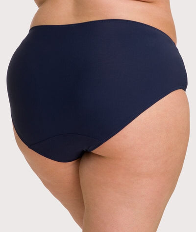 Ava & Audrey Jacqueline Full Brief with Lace - Sapphire Knickers