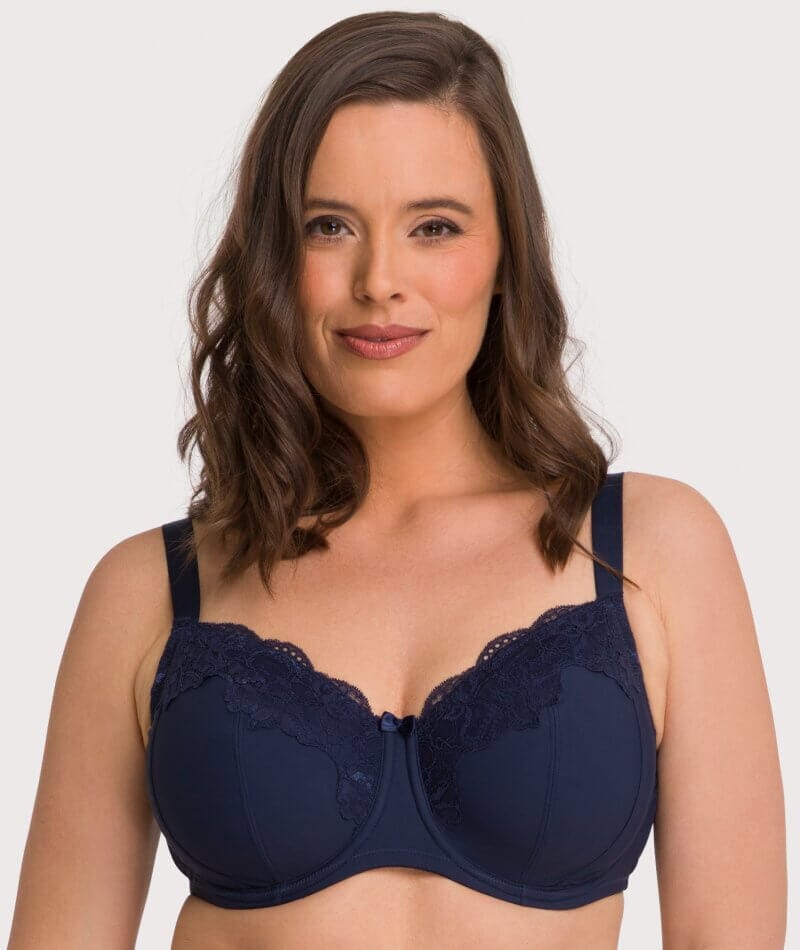 Ava & Audrey Jacqueline Full Cup Underwired Bra - Sapphire - Curvy