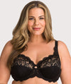 Ava & Audrey Lucille Lace Underwired Full Cup Bra - Black Bras