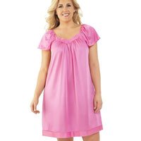 Exquisite Form Flutter Sleeve Gown - Perfumed Rose