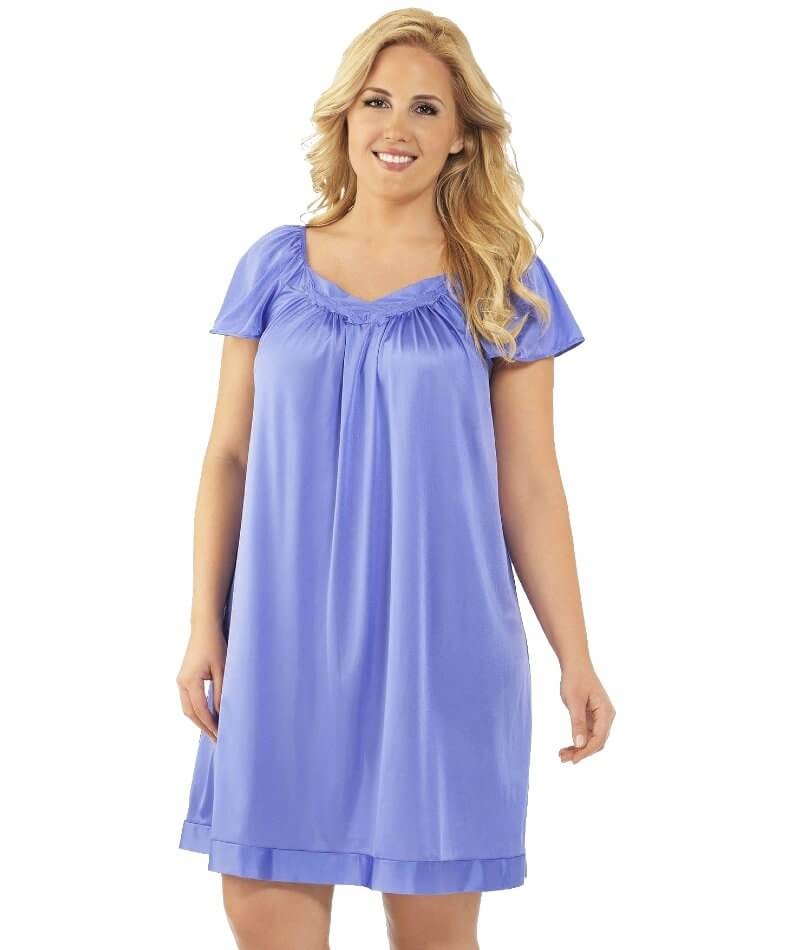 Exquisite Form Flutter Sleeve Gown - Victory Violet Sleep / Lounge M Victory Violet