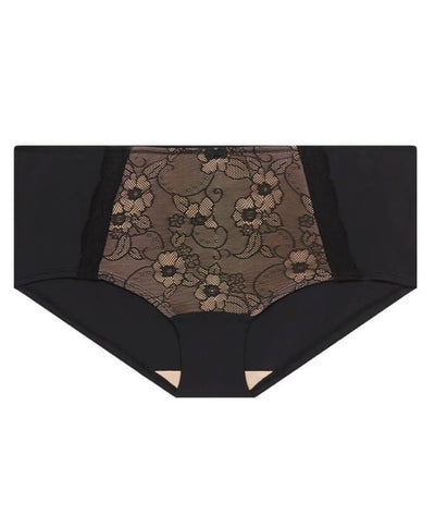 Ava & Audrey Marilyn Lace Hipster Brief - Black/Cream Knickers L