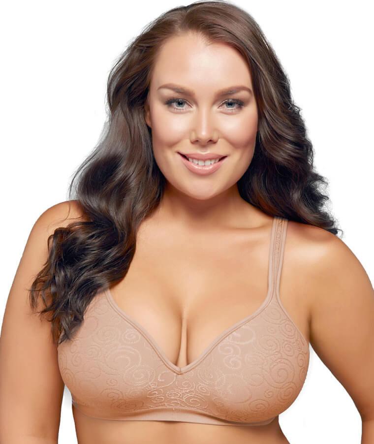 Playtex Comfort Revolution Swirl Wirefree Bra - Nude Swirl Bras 34C 