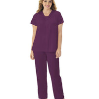 Exquisite Form Short Sleeve Pajamas Plus - Amaranth