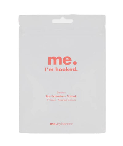Bendon 3-Hook Bra Extenders - 3 Pack - Assorted Colours Bra Accessories