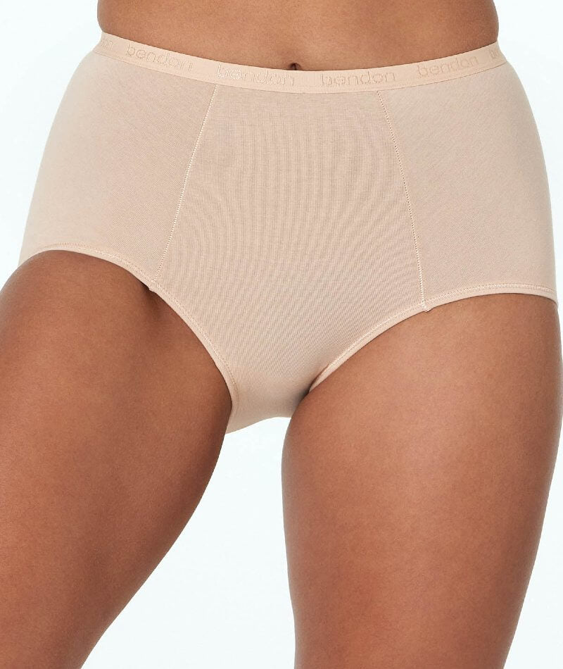 Bendon Body Cotton Trouser Brief - Natural - Curvy Bras