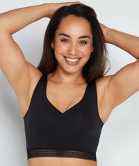 Bendon Comfit Collection Crop Top Wire-free Bra - Black