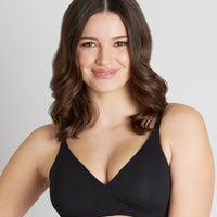 Bendon Comfit Collection Soft Cup Wire-free Plunge Bra - Black