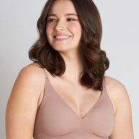 Bendon Comfit Collection Soft Cup Wire-free Plunge Bra - Mocha