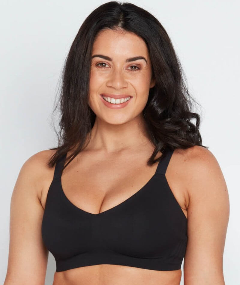 Bendon Comfit Collection Wire-free Bra - Black - Curvy Bras