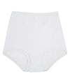 Bendon Cotton High Waist Full Brief - White Knickers