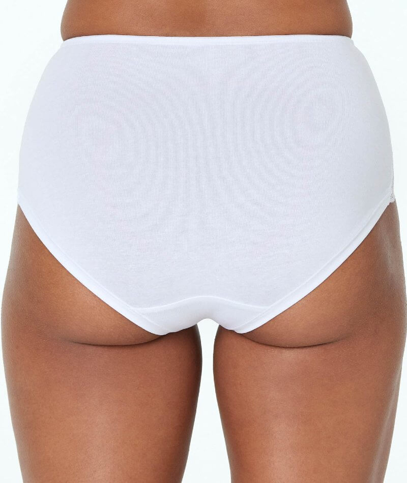 Bendon Embrace Full Brief - White Knickers