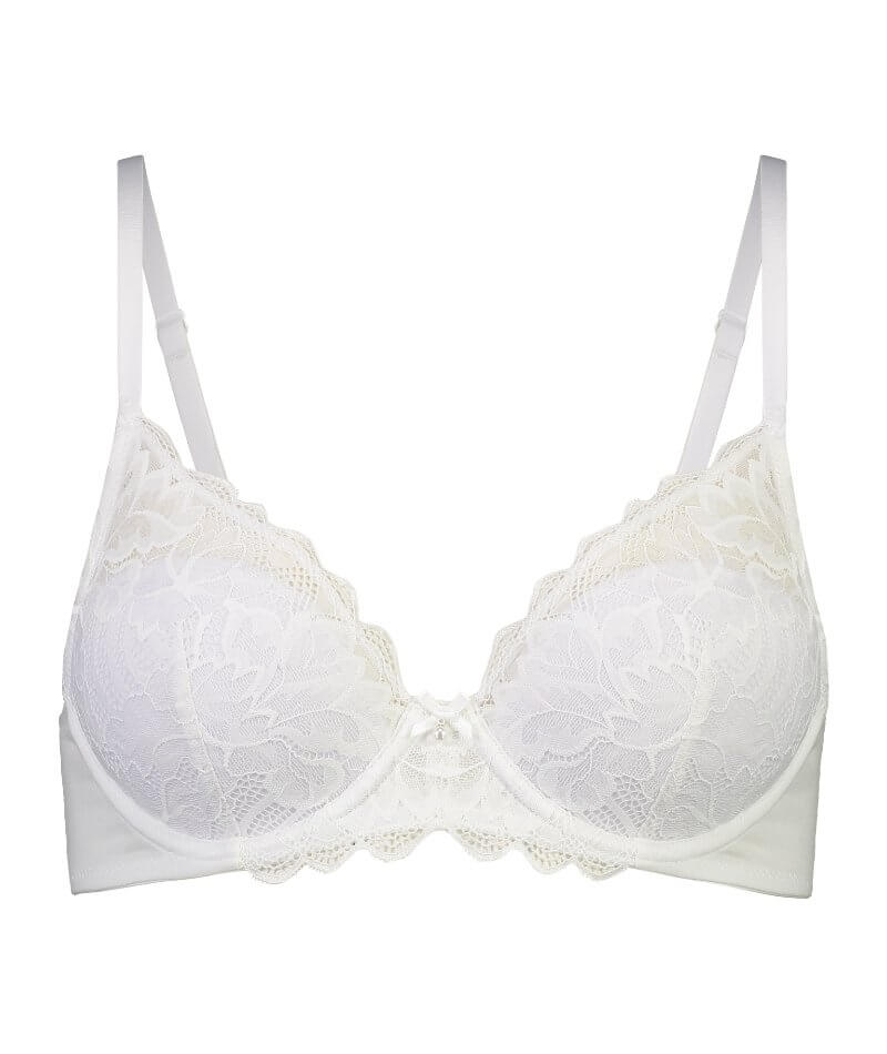 Bendon Embrace Full Coverage Contour Bra - White Bras 