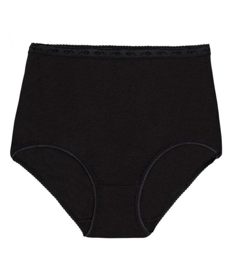 Bendon Freedom Maxi Brief - Black Knickers 
