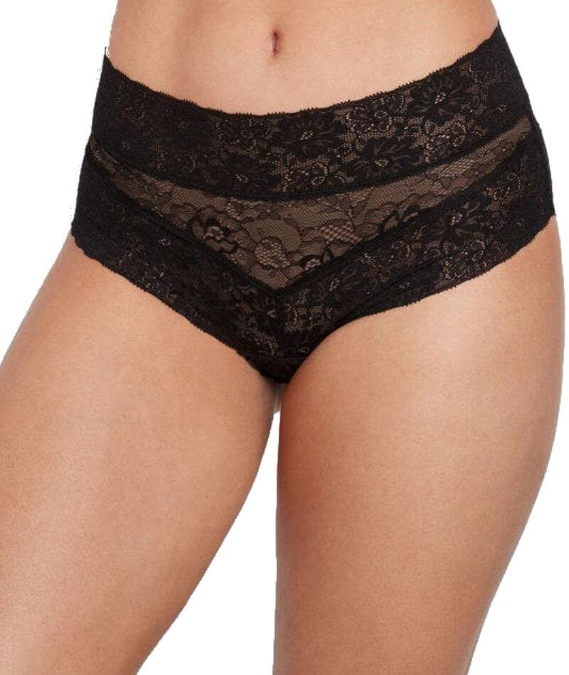 Bendon Lace High Rise Brief - Black Knickers