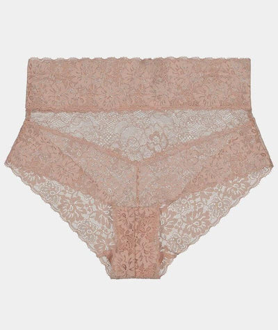 Bendon Lace High Rise Brief - Latte Knickers