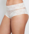 Bendon Lace High Rise Brief - White Knickers