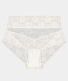 Bendon Lace High Rise Brief - White Knickers