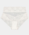 Bendon Lace High Rise Brief - White Knickers