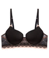 Me. by Bendon Geometric Lace Full Coverage Contour Bra - Black/Toasted Almond Bras