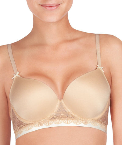 Me. by Bendon Geometric Lace Full Coverage Contour Bra - Toasted Almon -  Curvy Bras
