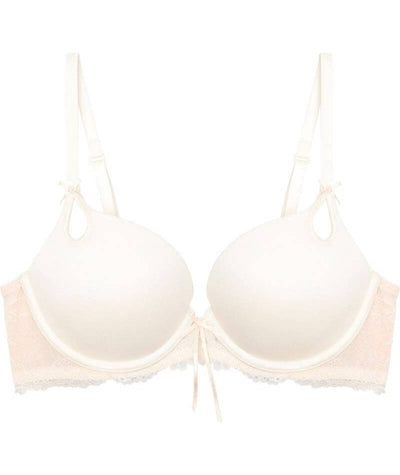 Me. by Bendon Keyhole Boost Bra - Pristine/Silver Peony Bras
