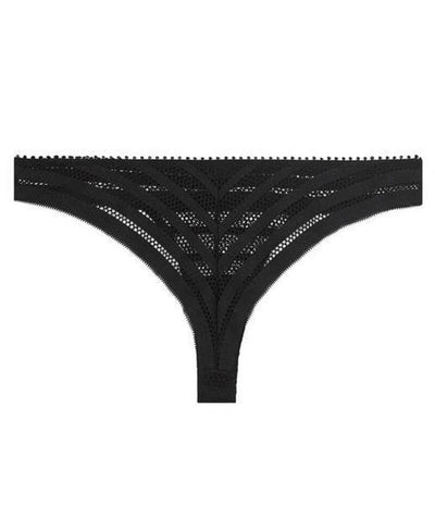 Me. by Bendon Morning Lola Thong Brief - Black Knickers