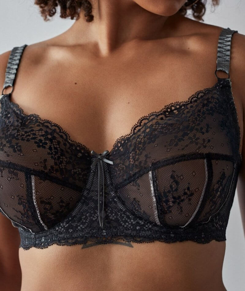 Me. by Bendon Sofia Underwire Bra - Jet/Pewter Bras