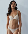 Me. by Bendon Stripe Elastic & Papertouch Demi Bra - Silver Peony Bras