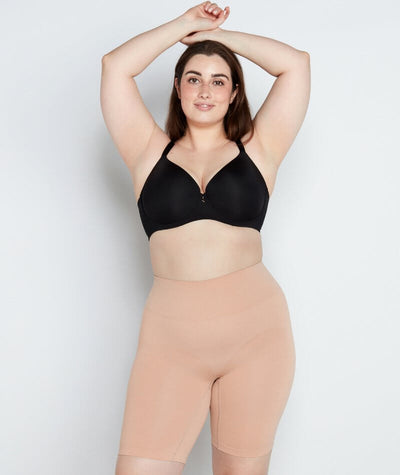 Bendon Medium Control Smoothing Waisted Shaper Short - Caramel Shapewear