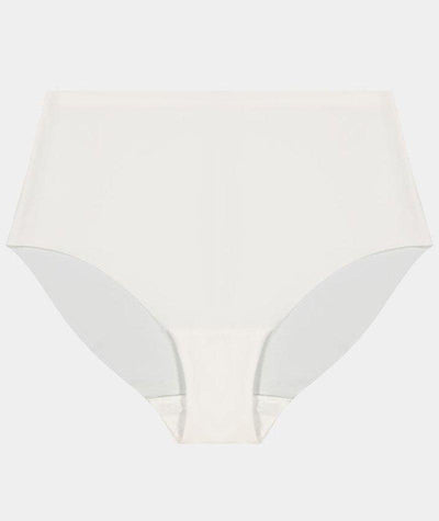 Bendon No Show High Rise Brief - White Knickers