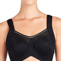Bendon Sport Extreme Out Underwired Sports Bra - Black/Silver