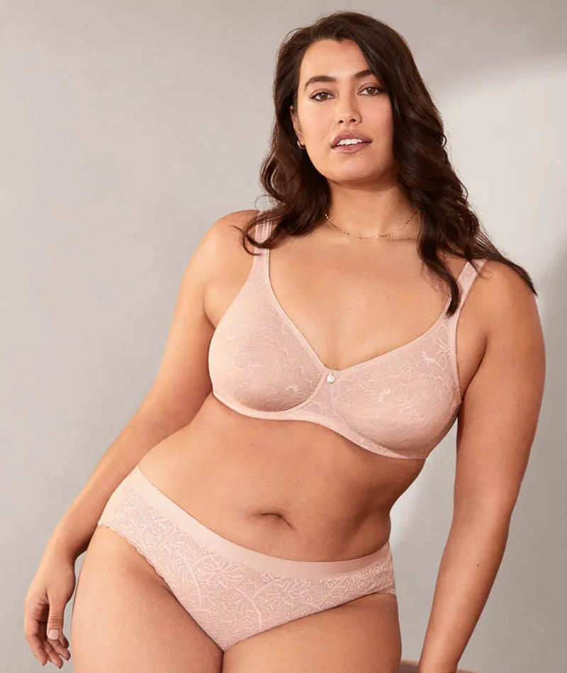 Berlei Barely There Lace Bikini Brief - Nude Lace - Curvy Bras