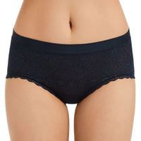 Berlei Barely There Lace Full Brief - Navy