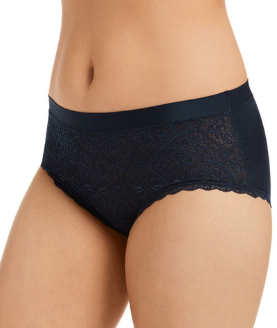 Berlei Barely There Lace Full Brief - Navy Knickers