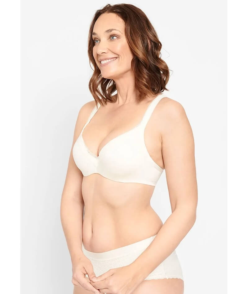 Berlei Barely There Luxe Contour Bra - Ivory - Curvy Bras