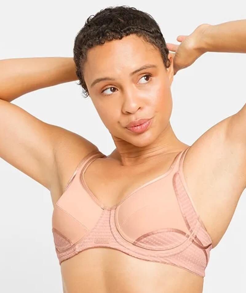 Berlei Electrify Underwire Sports Bra Soft Powder Curvy Bras