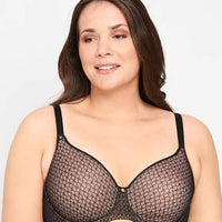 Berlei Lift & Shape T-Shirt Mesh Bra - Black - Curvy Bras